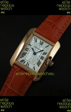 Cartier Louis Japanese Replica Ladies Rose Gold Watch