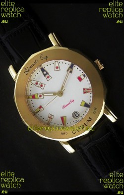 Corum Admiral's Cup Japanese Replica Watch in White Dial