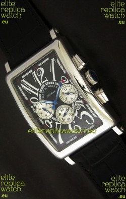 Franck Muller Long Island Japanese Replica Watch in Black Dial