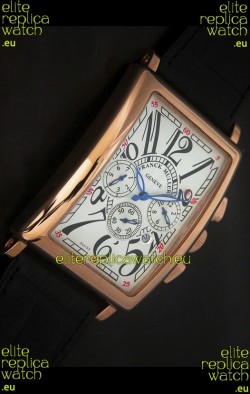 Franck Muller Long Island Japanese Replica Watch in White Dial