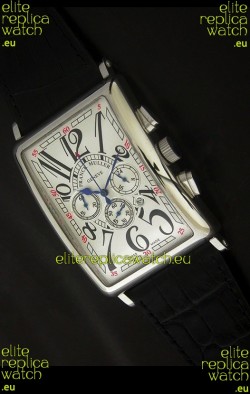 Franck Muller Long Island Japanese Replica Watch in White Dial