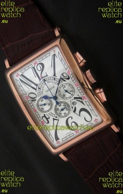 Franck Muller Long Island Japanese Replica Watch in White Dial