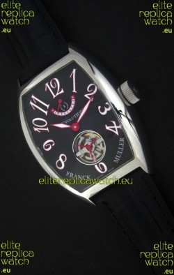 Franck Muller Tourbillon Japanese Replica Watch in Black Dial