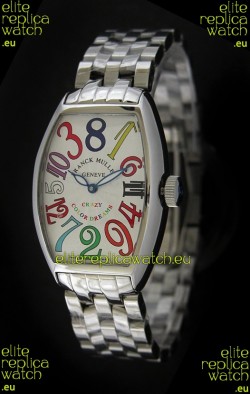 Franck Muller Crazy Color Dreams Japanese Replica Watch in White Dial