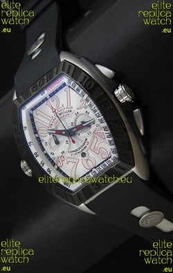 Franck Muller SingaporeGP Series 2009 Japanese Replica Watch in White Dial