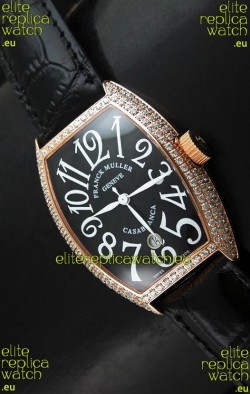 Franck Muller Casa Blanc Japanese Replica Watcha in Black Dial