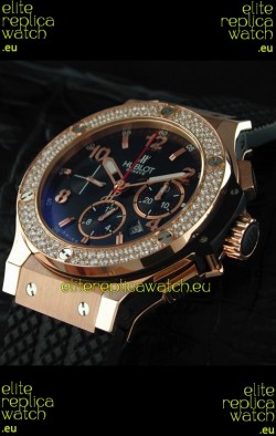 Hublot Big Bang Swiss Replica Watch with Diamonds Bezel