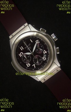 Hublot MDM Geneve Japanese Watch in Dark Red Dial