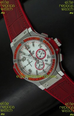 Hublot Big Bang Japanese Repica Watch in Red Strap