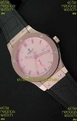 Hublot Classic Fusion FIFA Edition Swiss Watch in Pink Gold Case