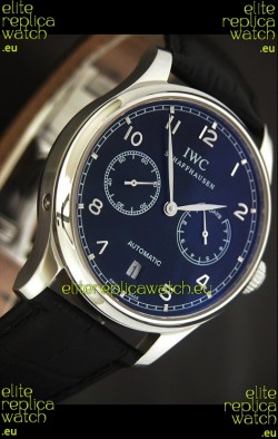 IWC Schaffhausen Japanese Replica Watch in Blue Dial