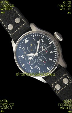 IWC Schaffhausen Japanese Replica Watch in Black Dial