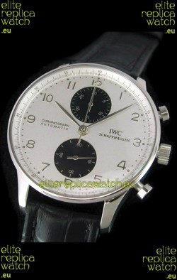 IWC Portuguese Chronograph Swiss Replica Watch in White 