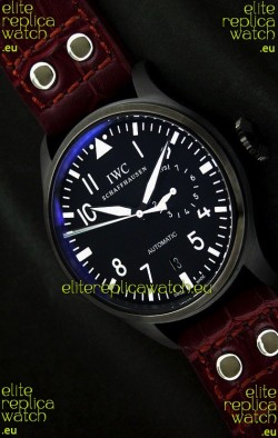 IWC Der Flieger Automatic Swiss Replica Watch in Blue Dial