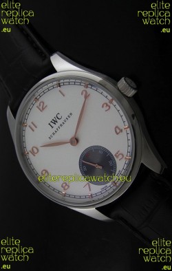 IWC Pro Tuguese Japanese Replica Watch in White Dial