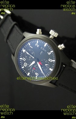 IWC Pilot Top Gun Automatic Swiss Replica Watch in Black PVD