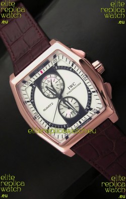 IWC Schaffhausen Japanese Replica Watch in pink Gold Casing