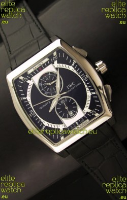 IWC Schaffhausen Japanese Replica Watch in Black Dial