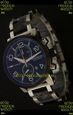 Montblanc FlyBack Chronometer Watch in Dark Black Dial