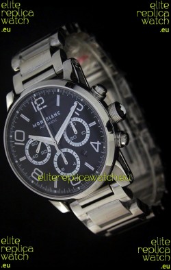 Mont Blanc Meisterstuck FlyBack chronometer Watch in Steel Casing
