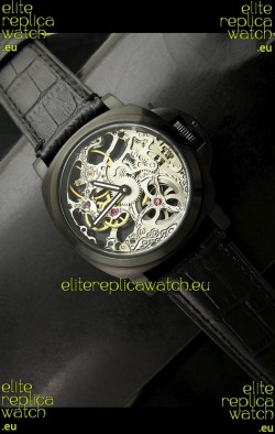 Panerai Radiomir Skeleton Swiss Watch in PVD