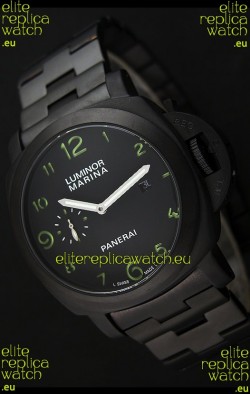 Panerai Luminor Marina Japanese Replica Watch in Green Markers
