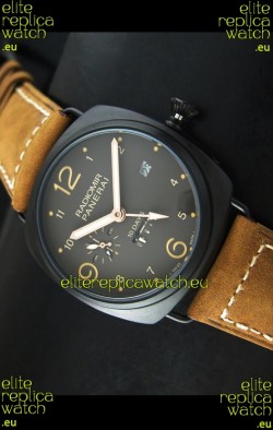Panerai Radiomir PAM497 10 Days Japanese Replica Watch in PVD Case