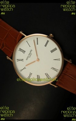 Patek Philippe Calatrava Ulta-Thin Japanese Replica Watch - 4MM Thick