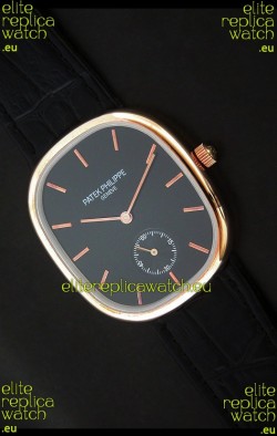 Patek Philippe Mens Golden Elipse Japanese Watch in Rose Gold