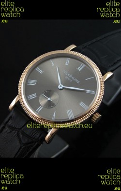 Patek Philippe Calatrava Japanese Mens Watch in Grey Dial