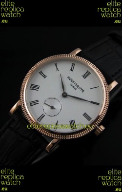 Patek Philippe Calatrava Japanese Mens Watch in Rose Gold
