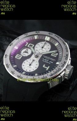 Porsche Design Flat Six P'6340 Swiss Chronograph Watch in Black Dial