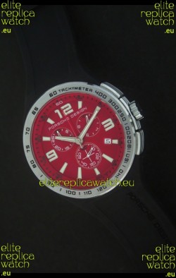 Porsche Design Flat Six P'6320 Japanese Watch in Red Dial