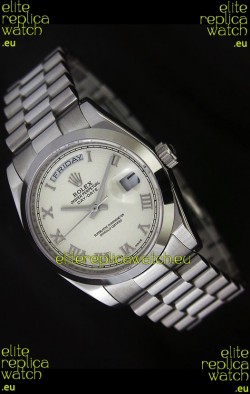 Rolex Day Date Japanese Replica Steel Watch