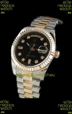 Rolex Day Date Japanese Watch in Two Tone