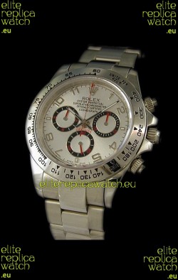 Rolex Daytona Cosmograph Swiss Replica Watch in White Dial