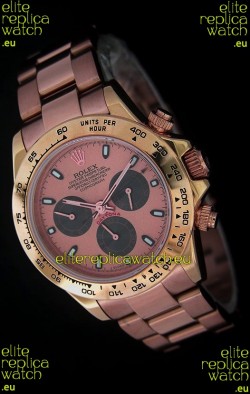 Rolex Daytona Cosmograph Swiss Replica Rose Gold Watch 