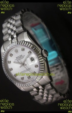 Rolex Datejust Oyster Perpetual Superlative ChronoMeter Japanese Replica Watch in Diamond Markers
