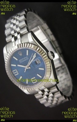 Rolex DateJust Replica Mens Watch in Blue Dial