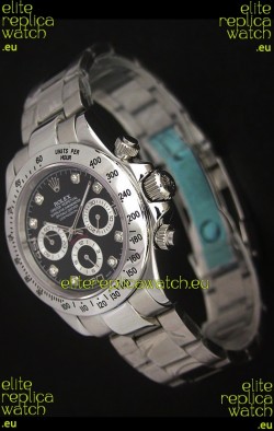 Rolex Daytona Japanese Replica Watch in Black Dial