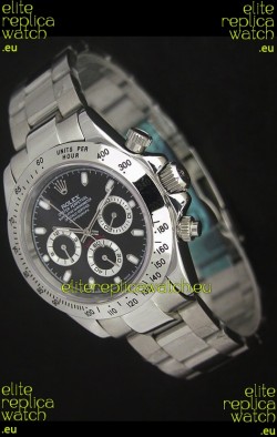 Rolex Daytona Japanese Replica Watch in Black Dial