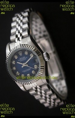 Rolex Datejust Oyster Perpetual Superlative ChronoMeter Japanese Watch in Blue Dial