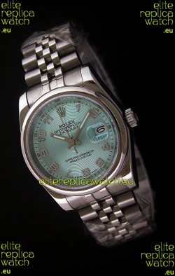 Rolex Datejust Mens Japanese Replica Watch in Light Blue Dial