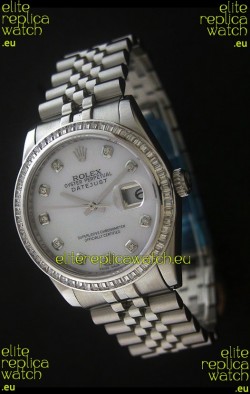 Rolex Datejust Japanese Replica Automatic Watch in White Dial