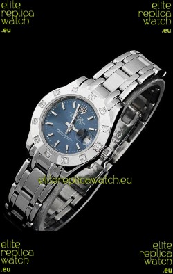 Rolex Datejust Ladies Japanese Replica Ladies Watch in Light Blue Dial