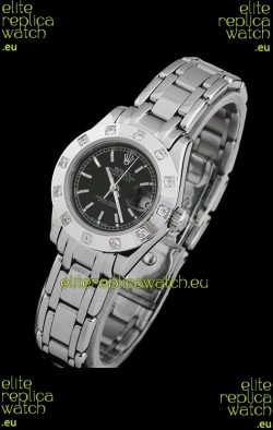 Rolex Datejust Ladies Japanese Replica Ladies Watch in Black Dial