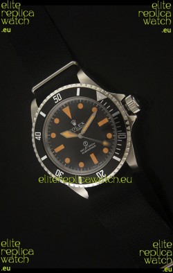 Rolex Vintage Submariner Japanese Replica Watch in Orange Markers