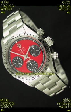 Rolex Daytona Cosmograph Swiss Vintage Watch in Red Dial