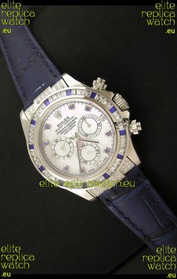 Rolex Oyster Perpetual Cosmograph Daytona Swiss Replica Watch in Blue Strap
