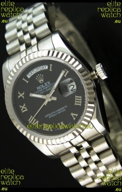 Rolex Replica Datejust Mens Japanese Watch in Black Dial - 41MM